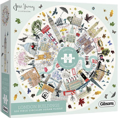 Gibsons Buildings of London Circular Jigsaw Puzzle (500 Pieces) - DAMAGED