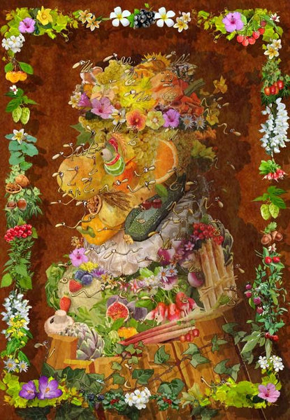 Bluebird Arcimboldo by Ruyer Jigsaw Puzzle (1000 Pieces)