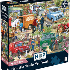 House of Puzzles Whistle While you Work BIG Jigsaw Puzzle (500 XL Pieces)