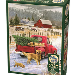 Cobble Hill Christmas on the Farm Jigsaw Puzzle (1000 Pieces)