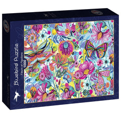 Bluebird Fleurs et Papillons - Flowers & Butterflies Jigsaw Puzzle (1000 Pieces)
