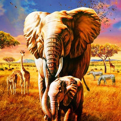 Bluebird Elephant Jigsaw Puzzle (1000 Pieces)