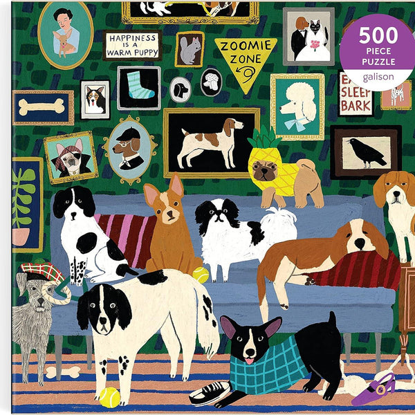 Galison Lounge Dogs Jigsaw Puzzle (500 Pieces)