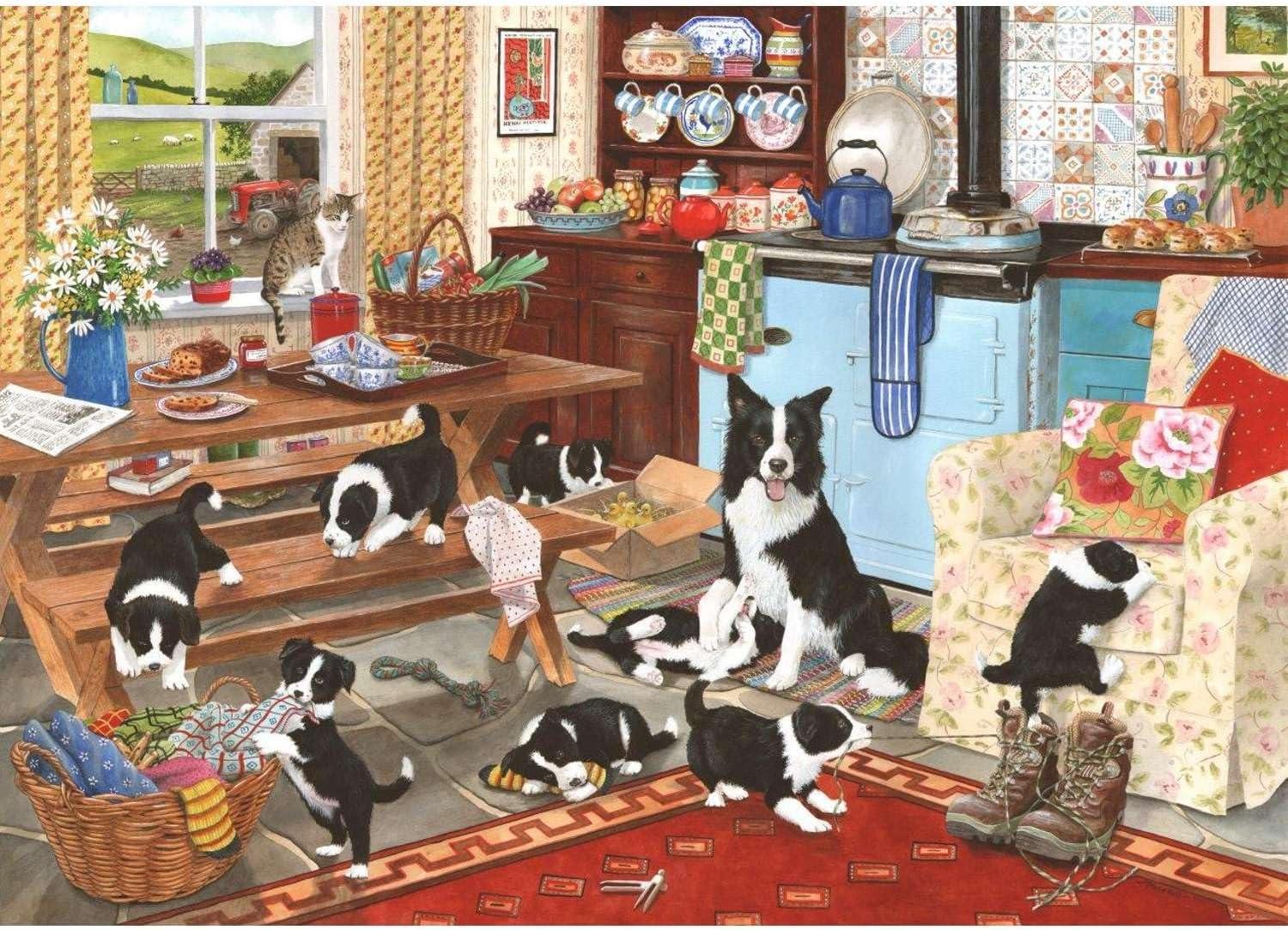 House of Puzzles Collie Wobbles Jigsaw Puzzle (1000 Pieces)