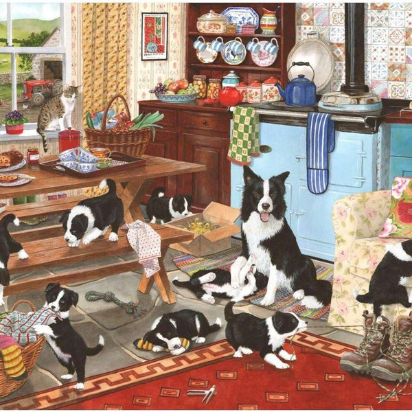 House of Puzzles Collie Wobbles Jigsaw Puzzle (1000 Pieces)