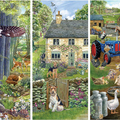 Falcon Deluxe Woodland Farm Jigsaw Puzzle (1000 Pieces)