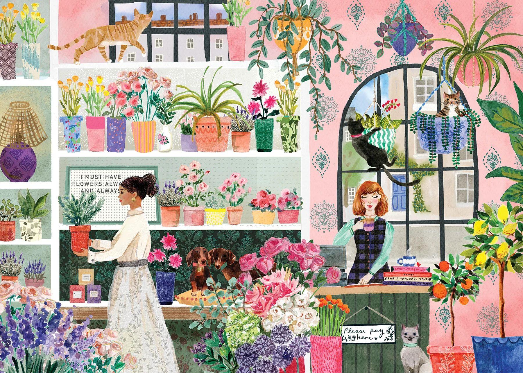 Falcon DeluxE The Flower Studio Jigsaw Puzzle Jigsaw Puzzle (1000 Pieces)