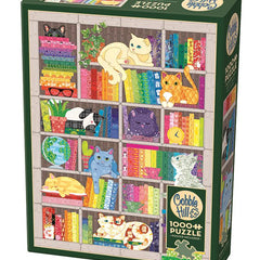 Cobble Hill Rainbow Cat Quilt Jigsaw Puzzle (1000 Pieces)