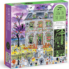 Galison Haunted House Glow in the Dark, Michael Storrings Jigsaw Puzzle (500 Pieces)