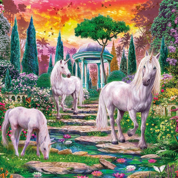 Clementoni Classical Garden Unicorns Jigsaw Puzzle (2000 Pieces) DAMAGED BOX