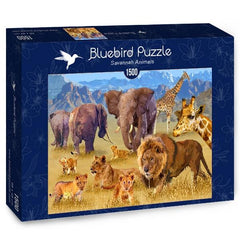 Bluebird Savannah Animals Jigsaw Puzzle (1500 Pieces)