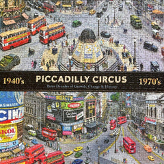 Gibsons Piccadilly Circus Through the Decades Jigsaw Puzzle (1000 Pieces)
