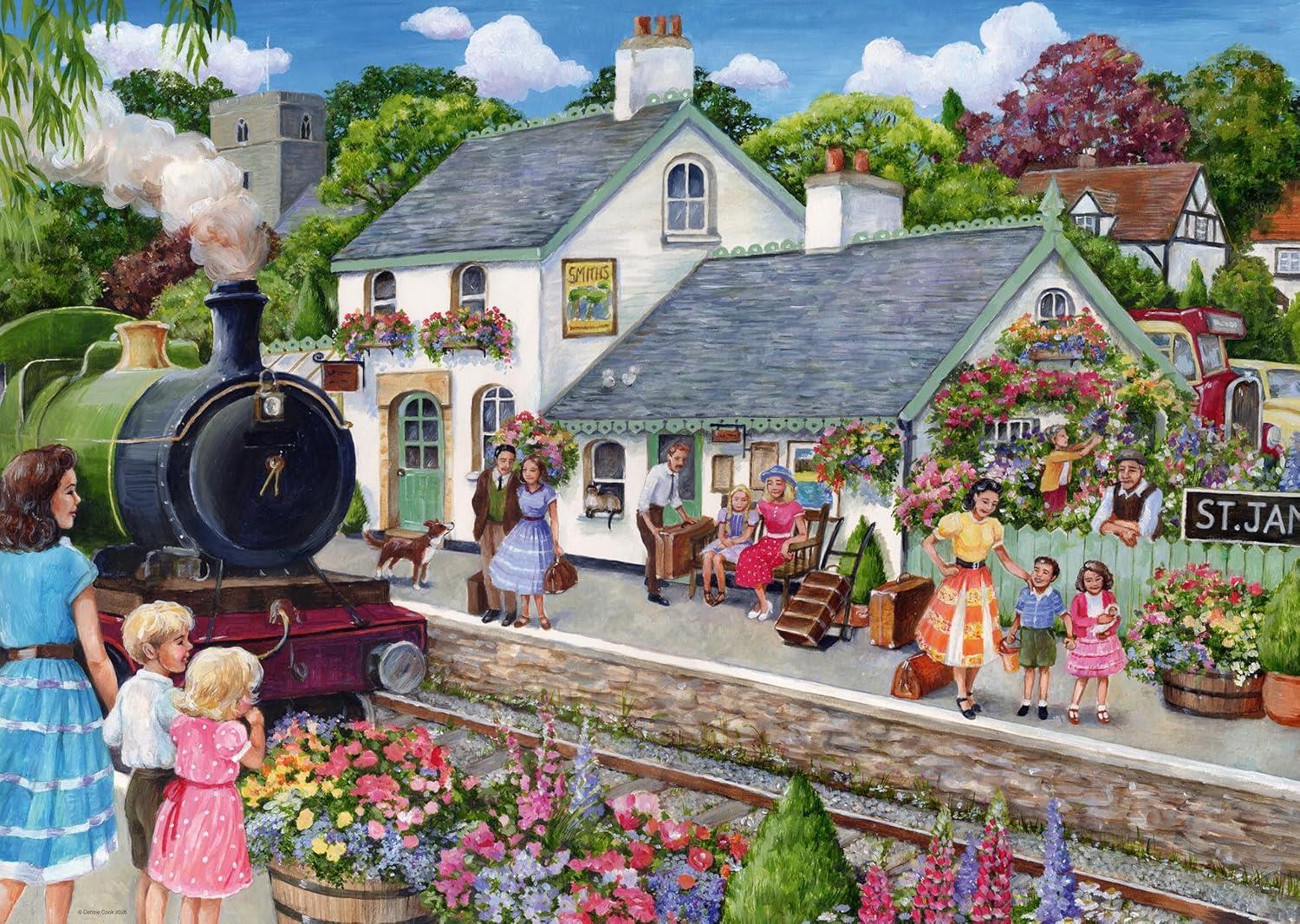 Ravensburger Whistle Stop Cottage Jigsaw Puzzle (1000 Pieces)