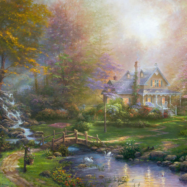 Schmidt Kinkade A Mother's Perfect Day Jigsaw Puzzle (1000 Pieces)