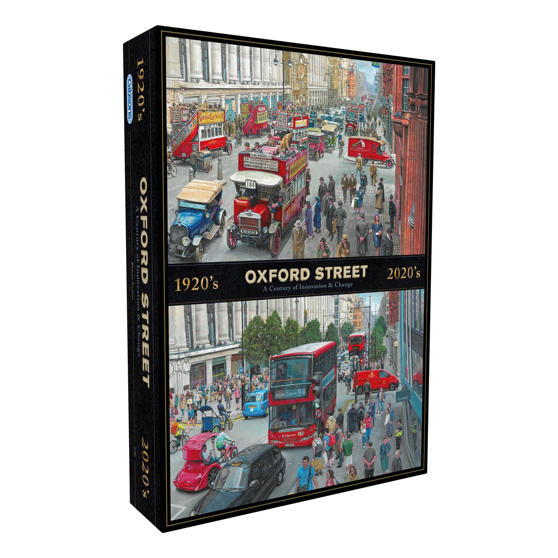 Gibsons Oxford Street Through the Decades Jigsaw Puzzle (1000 Pieces) DAMAGED BOX