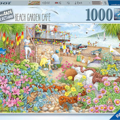 Ravensburger Cosy Cafe No. 1 Beach Garden Cafe Jigsaw Puzzle (1000 Pieces) DAMAGED BOX