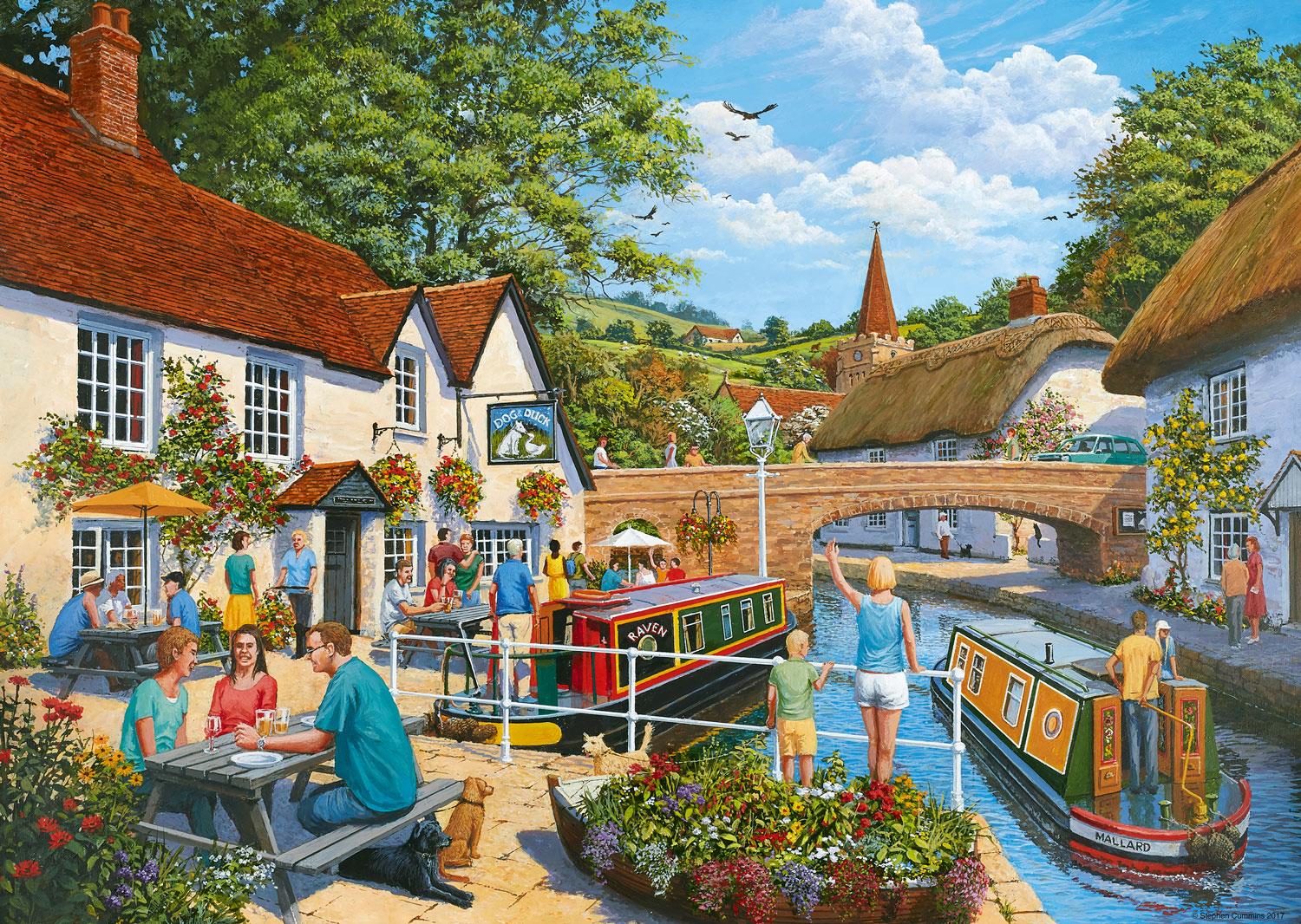 Ravensburger Waterside Tavern Jigsaw Puzzle (1000 Pieces)