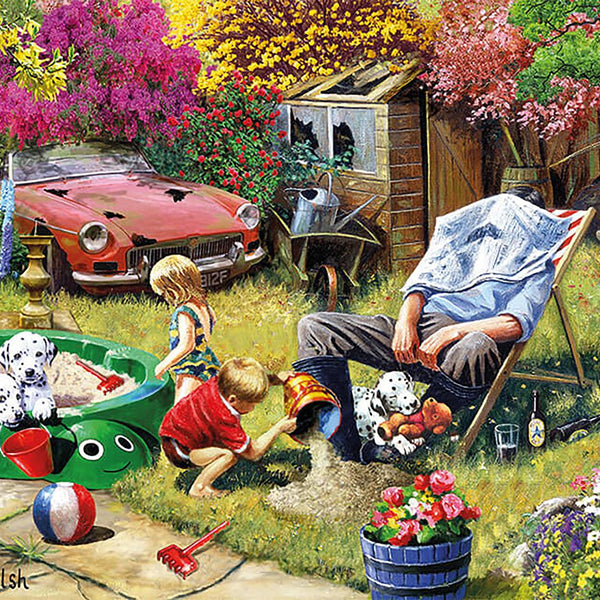 Busy In The Garden Jigsaw Puzzle (1000 Pieces)