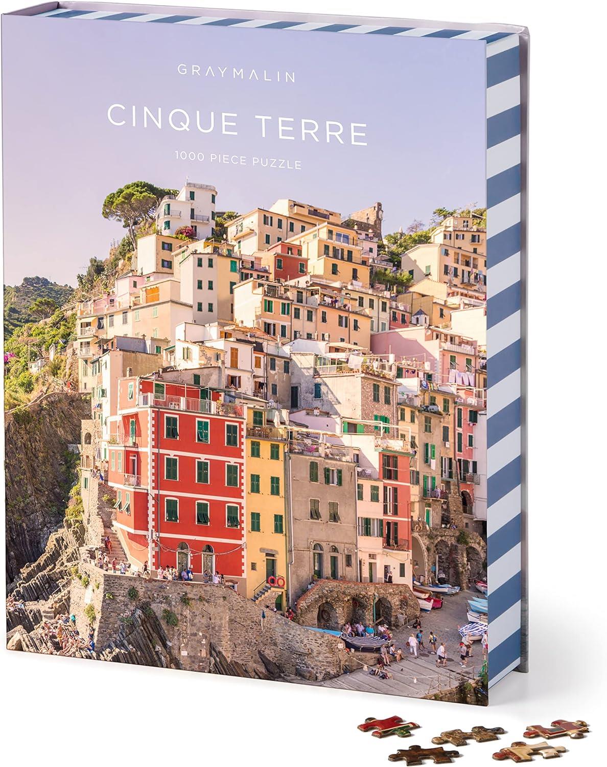 Galison Cinque Terre, Gray Malin Book Jigsaw Puzzle (1000 Pieces)