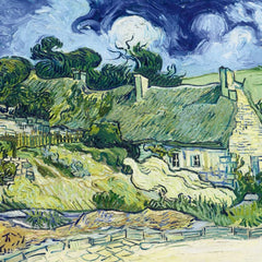 Bluebird Art Van Gogh - Thatched Cottages At Cordeville Jigsaw Puzzle (1000 Pieces)