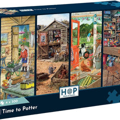 House of Puzzles Time to Potter Jigsaw Puzzles (4 x 500 Pieces)