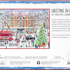 Galison Christmas in London, Michael Storrings Jigsaw Puzzle (1000 Pieces)