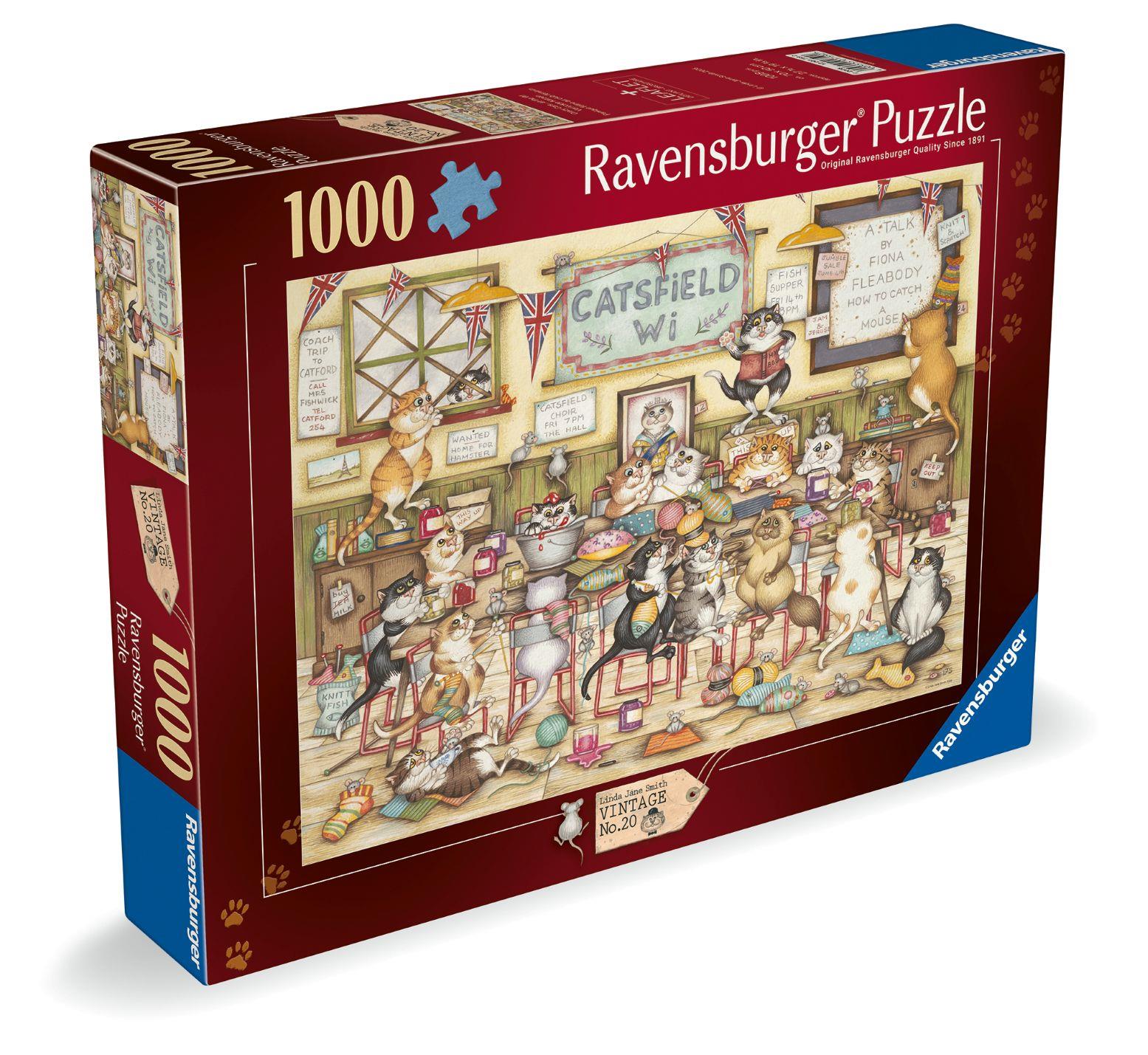 Ravensburger Crazy Cats: At the WI Jigsaw Puzzle (1000 Pieces) – PDK