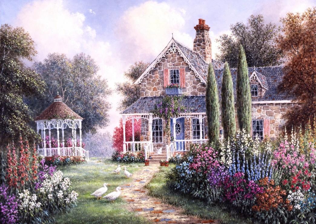 Grafika Dennis Lewan - Elmira's Cottage Jigsaw Puzzle (1000 Pieces)