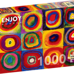 Enjoy Kandinsky - Color Study: Squares with Concentric Circles Jigsaw Puzzle (1000 Pieces)
