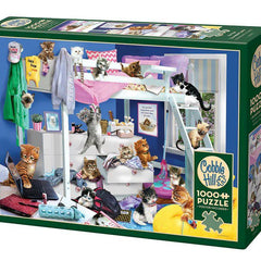 Cobble Hill Kitten Slumber Party Jigsaw Puzzle (1000 Pieces)