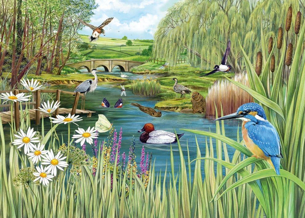Otter House River's Edge Jigsaw Puzzle (1000 Pieces)