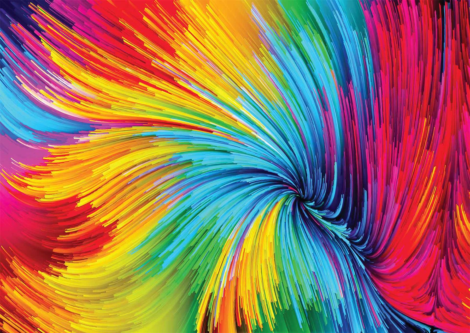 Enjoy Colorful Paint Swirl Jigsaw Puzzle (1000 Pieces)