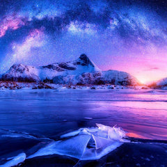 Enjoy Milky Way over Lofoten Island, Norway Jigsaw Puzzle (1000 Pieces)