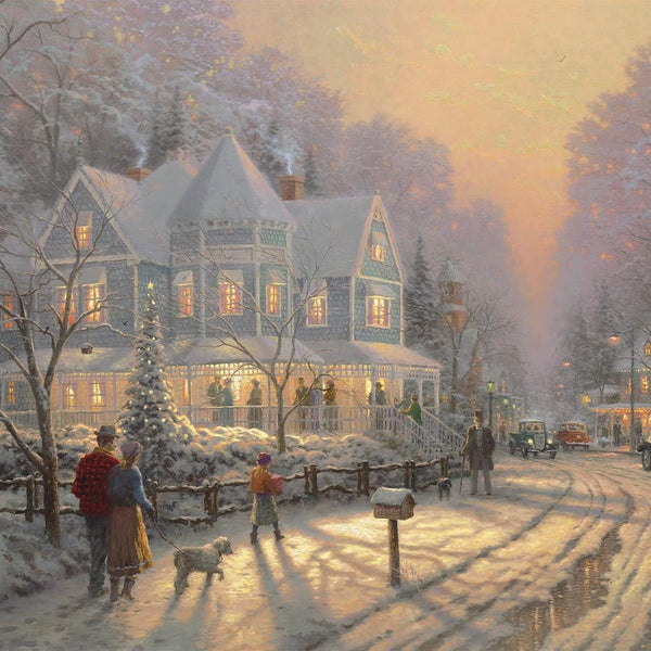 Schmidt Thomas Kinkade A Holiday Gathering Jigsaw Puzzle (1000 Pieces)