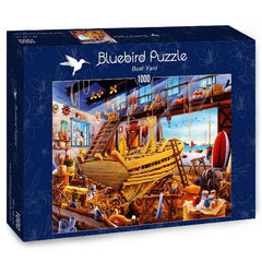 Bluebird Boat Yard Jigsaw Puzzle (1000 Pieces)