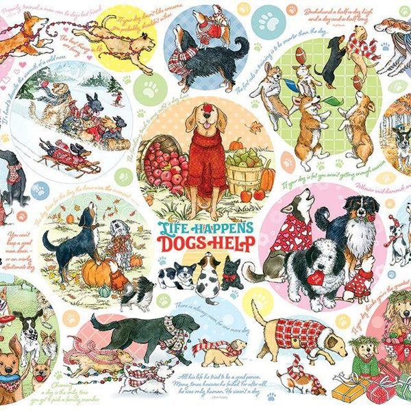 Cobble Hill Dog Thoughts Jigsaw Puzzle (1000 Pieces)