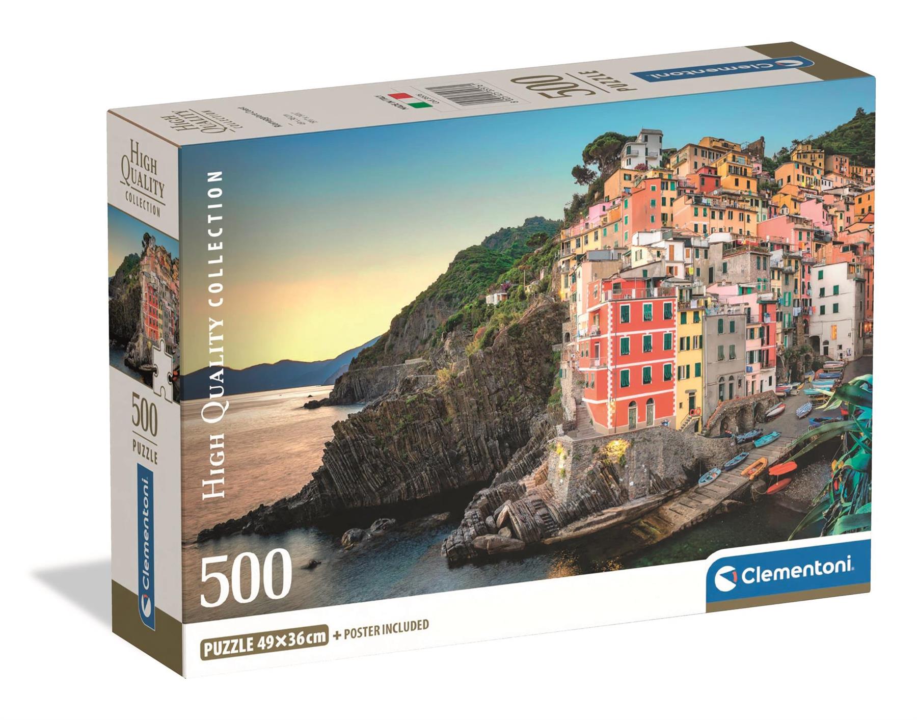 Clementoni Riomaggiore Coast Jigsaw Puzzle (500 Pieces) – PDK