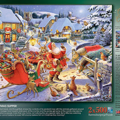 Ravensburger Christmas Collection No. 1 Jigsaw Puzzles (2 x 500 Pieces) DAMAGED BOX