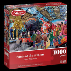 Falcon Deluxe Santa at the Station Jigsaw Puzzle (1000 Pieces)