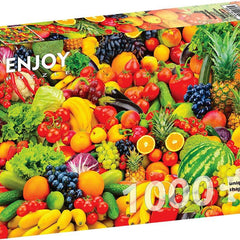 Enjoy Fruits and Vegetables Jigsaw Puzzle (1000 Pieces)