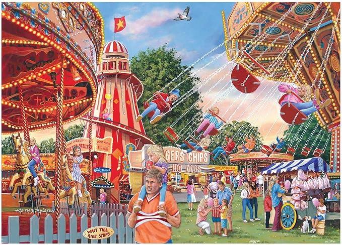 House of Puzzles Fun at the Fair Find the Difference Jigsaw Puzzle (1000 Pieces)