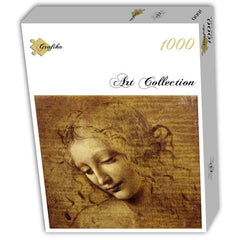 Grafika Leonardo da Vinci : The Face of Giovane Fanciulla, 1508 Jigsaw Puzzle (1000 Pieces)