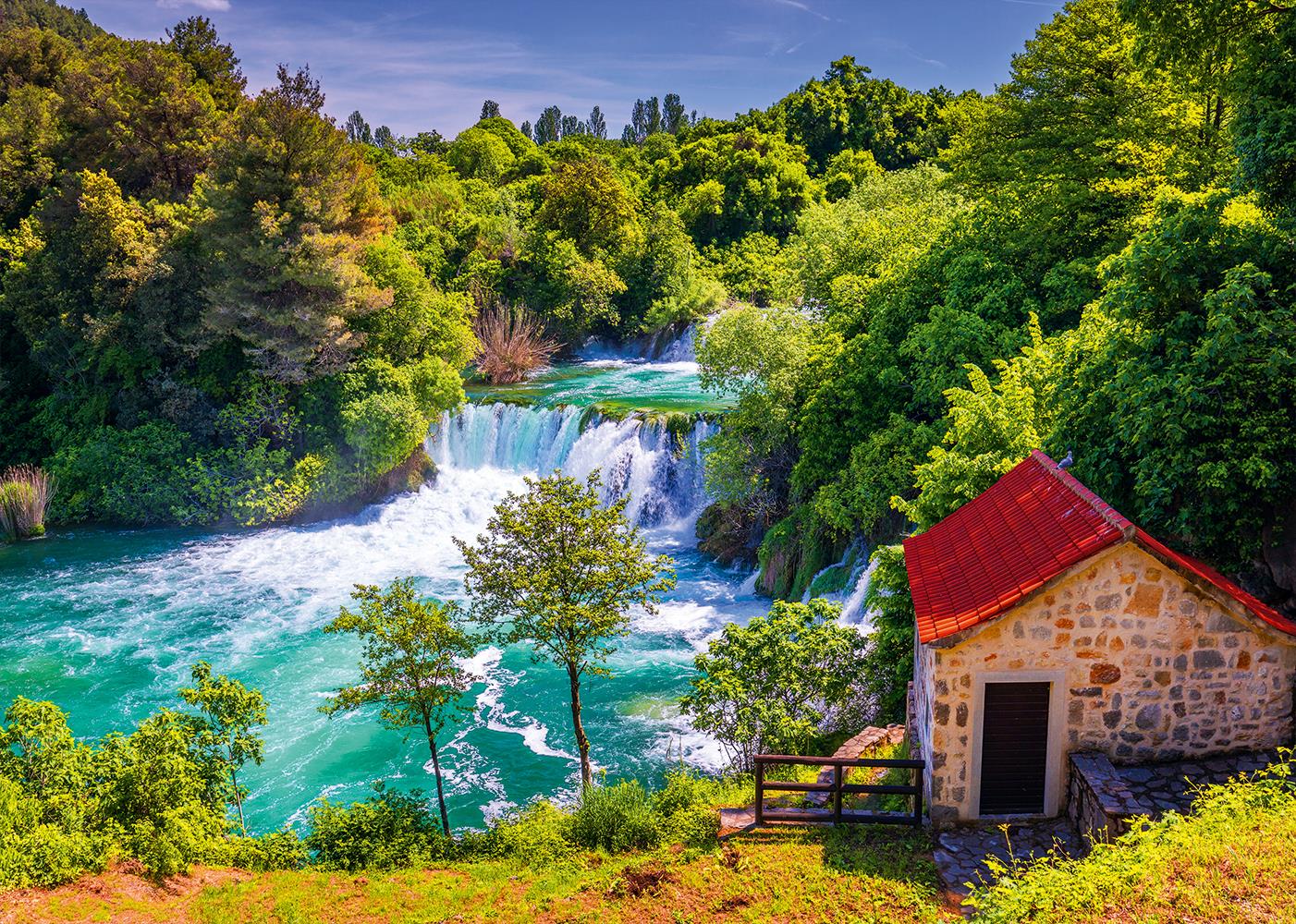 Alipson Waterfalls of Krka, Croatia Jigsaw Puzzle (1000 Pieces)