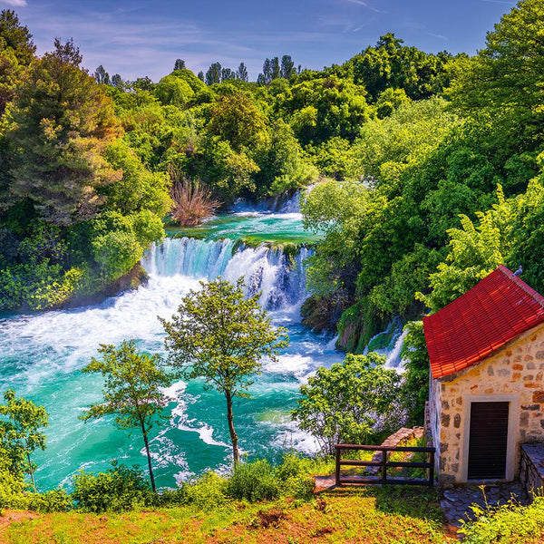 Alipson Waterfalls of Krka, Croatia Jigsaw Puzzle (1000 Pieces)