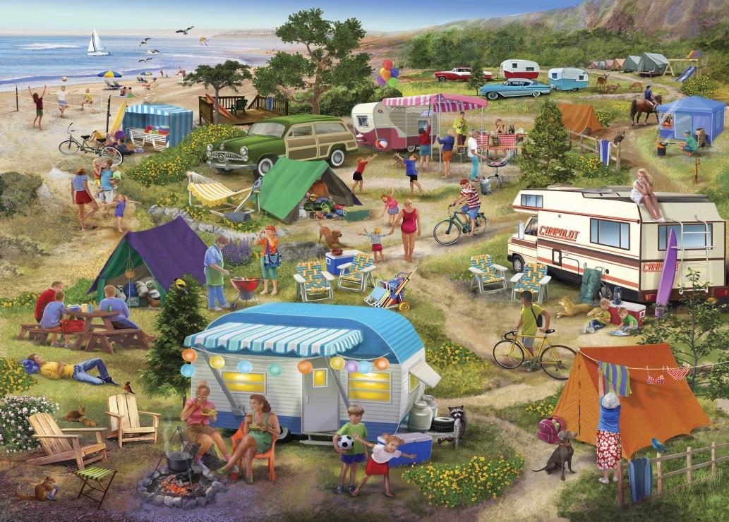 Bluebird Seaside Cramped Grounds Jigsaw Puzzle (500 Pieces)