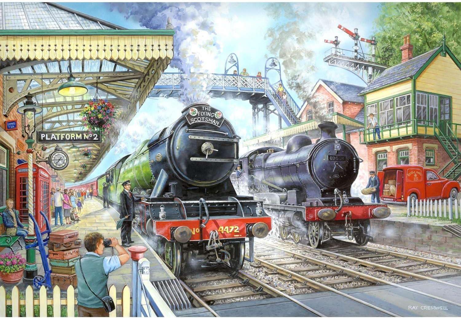 House of Puzzles Train Now Standing Jigsaw Puzzle (1000 Pieces)