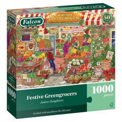 Falcon Deluxe Festive Greengrocers Jigsaw Puzzle (1000 Pieces)