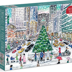 Galison Snowfall on Park Avenue, Michael Storrings Jigsaw Puzzle (1000 Pieces) DAMAGED