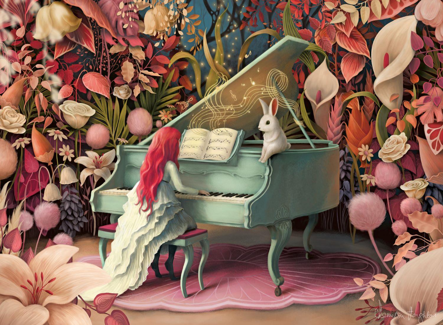 Ravensburger Rabbit Recital Jigsaw Puzzle (500 Pieces) DAMAGED BOX