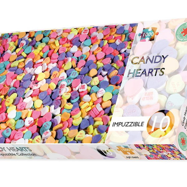 Candy Hearts  - Impuzzible No.10   - Jigsaw Puzzle (1000 Pieces)